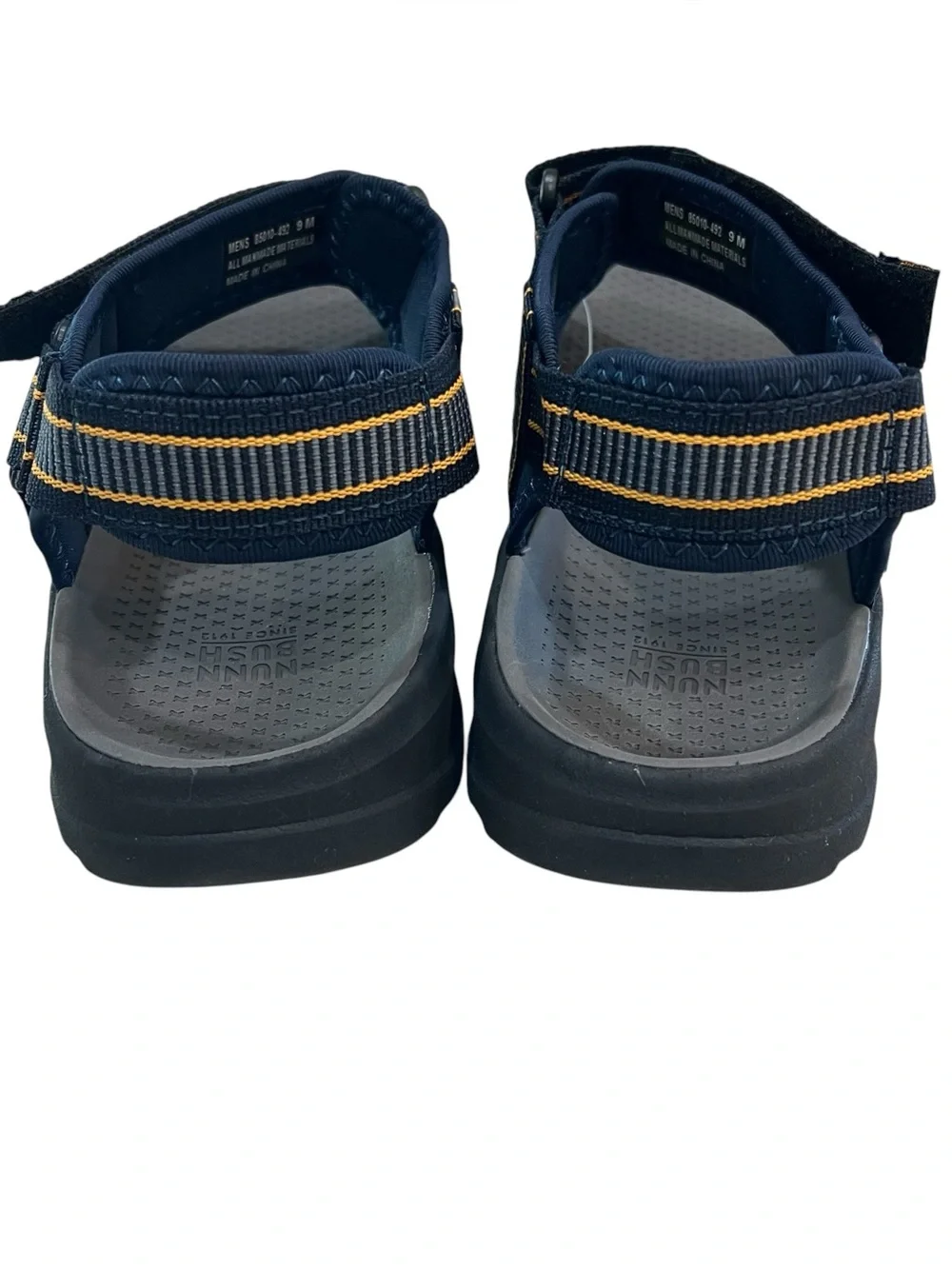 Nunn Bush Huck Sport Sandals Men’s 9 Navy Adjustable Comfort Lightweight NIB